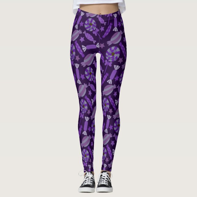 Candy mönster | Lollies mönster | Lollipop 20 Leggings (Framsida)