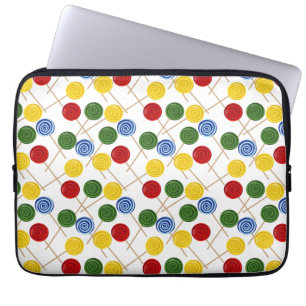 Candy mönster   Lollies mönster   Lollipop 21 Laptop Fodral