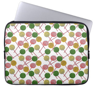Candy mönster Lollies mönster Lollipop 24 Laptop Fodral