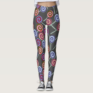 Candy mönster   Lollies mönster   Lollipop 27 Leggings