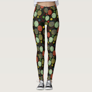 Candy mönster   Lollies mönster   Lollipop 28 Leggings