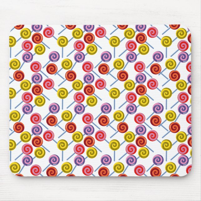 Candy mönster | Lollies mönster | Lollipop 2 Musmatta (Framsidan)