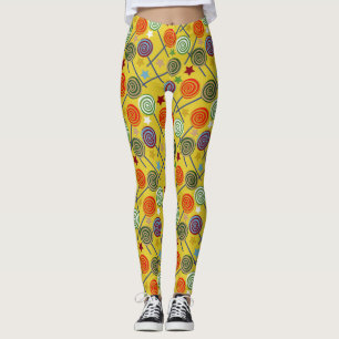 Candy mönster   Lollies mönster   Lollipop 30 Leggings