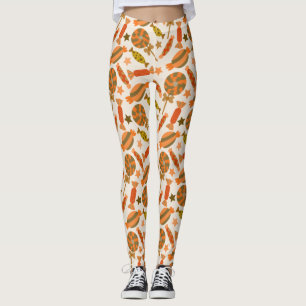 Candy mönster Lollies mönster Lollipop 54 Leggings