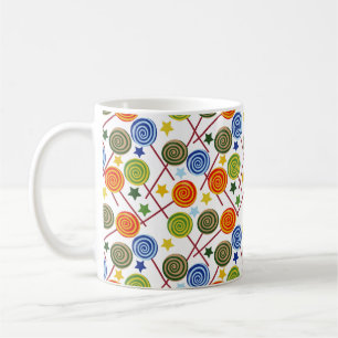 Candy mönster Lollies mönster Lollipop 61 Kaffemugg