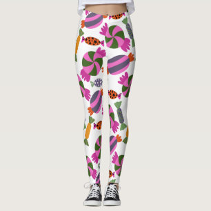 Candy mönster   Lollies mönster   Lollipop 6 Leggings