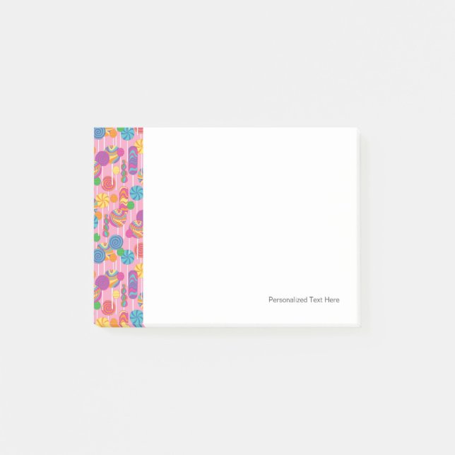 Candy Mönster Post-it Block (Framsida)