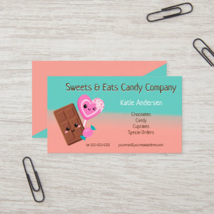 Candy- och chokladföretag visitkort