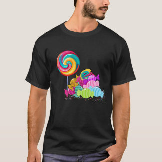 Candy och Lollipop T-shirt: Söt lycka T Shirt