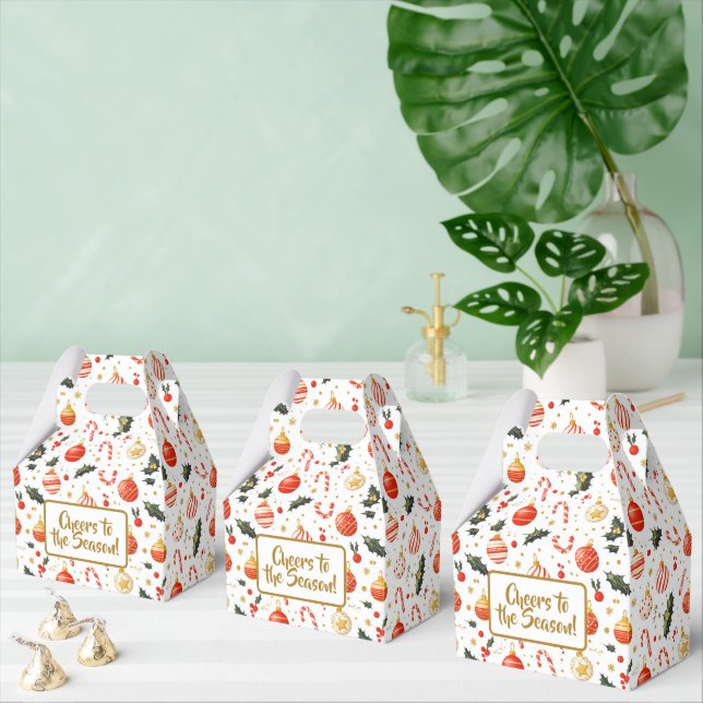 Candy & Ornaments Bright Christmas Pattern Presentaskar (Multipel)