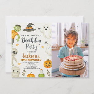 Candy Party Kids Halloween Birthday-inbjudan Inbjudningar