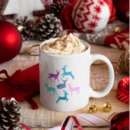 Candy Pastel Reindeer jul Jumbo Mugg