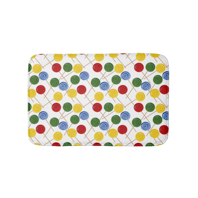 Candy pattern | Lollies pattern | lollipop 21 Badrumsmatta (Framsidan)