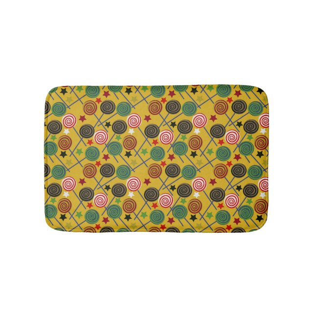 Candy pattern | Lollies pattern | lollipop 25 Badrumsmatta (Framsidan)