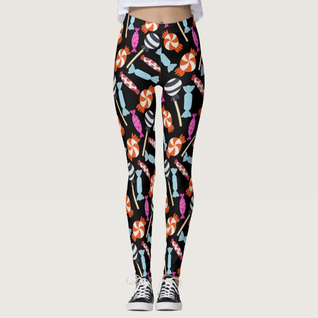 Candy pattern | Lollies pattern | lollipop 37 Leggings (Framsida)