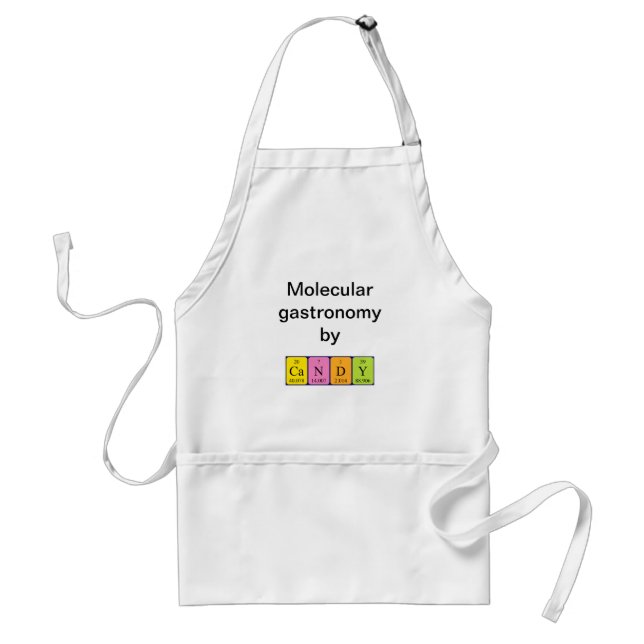 Candy Periodisk bord namn apron Förkläde (Framsidan)