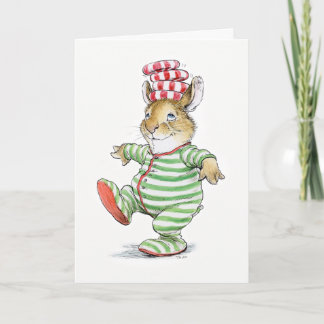 Candy PJ's Bunny julkort Kort