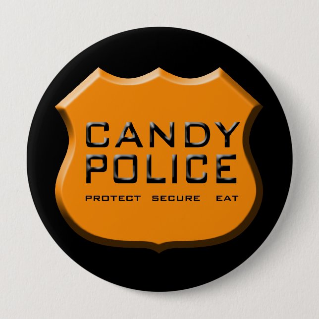 Candy Police Badge Knapp (Framsida)