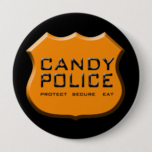 Candy Police Badge Knapp