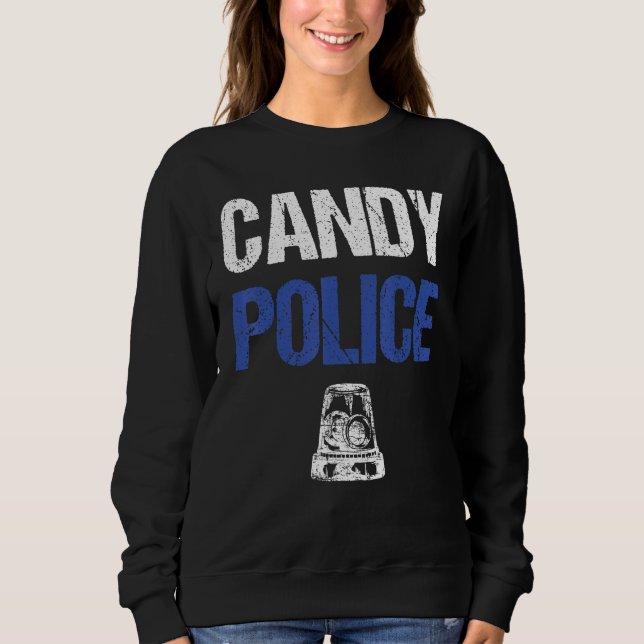 Candy Police Funny Halloween Tee For Kids Boys Men (Framsida)
