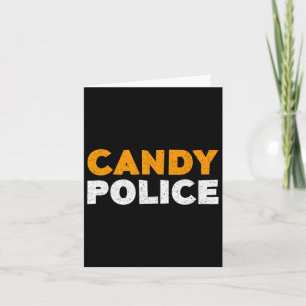 Candy Police Halloween Shirt Kort