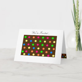 Candy Polka-Dots Inbjudan