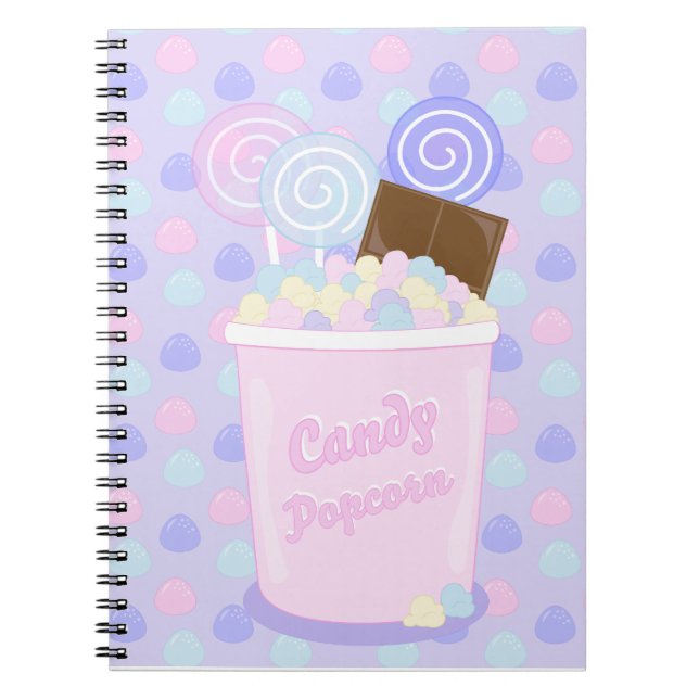 Candy Popcorn Planner Anteckningsbok (Framsidan)