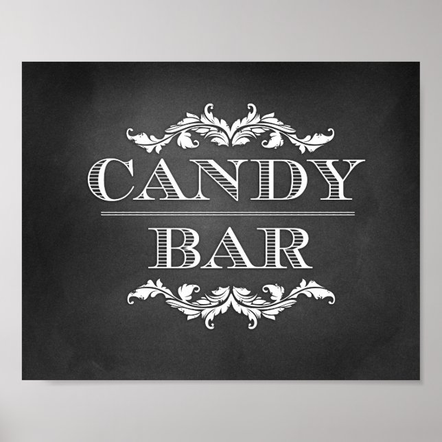 Candy Pub Bord Sign 8x10 Poster (Framsidan)
