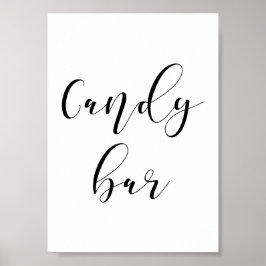 Candy pub bröllop poster