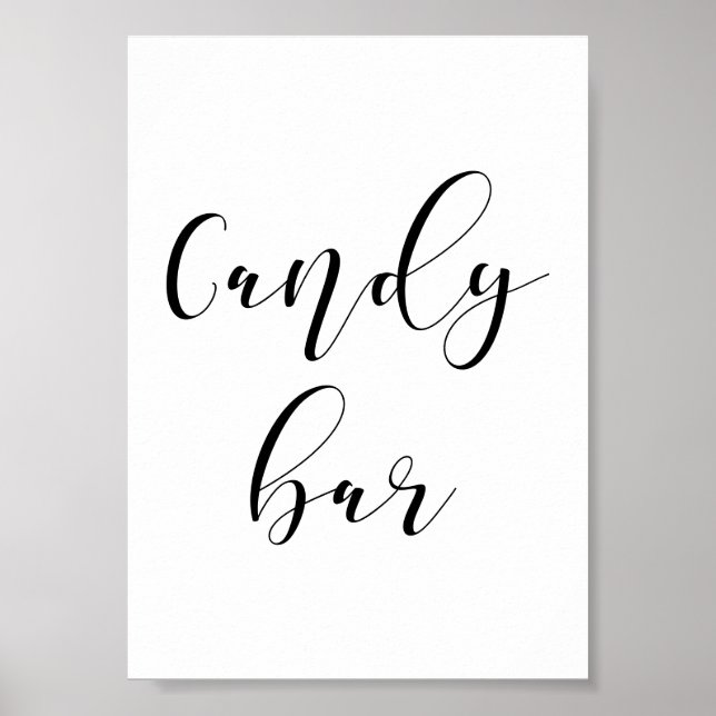 Candy pub bröllop poster (Framsidan)