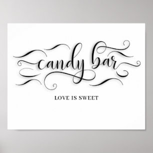 Candy Pub Bröllopsdag Sign Poster