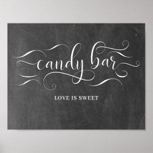 Candy Pub Bröllopsdag Sign Poster