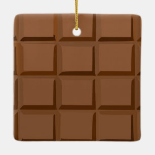 Candy Pub Ceramic JulSquare Ornament