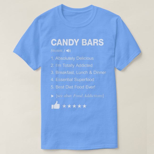 Candy Pub Definition betyder Funny T Shirt (Design framsida)
