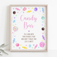 Candy Pub Lollipop Sweet Shop Birthday-tecken