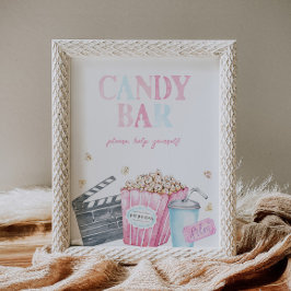 Candy Pub Movie Party Sign | Digital eller tryckt Poster