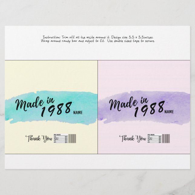 Candy pub-Vuxen-kalender Reklamblad (Framsidan)