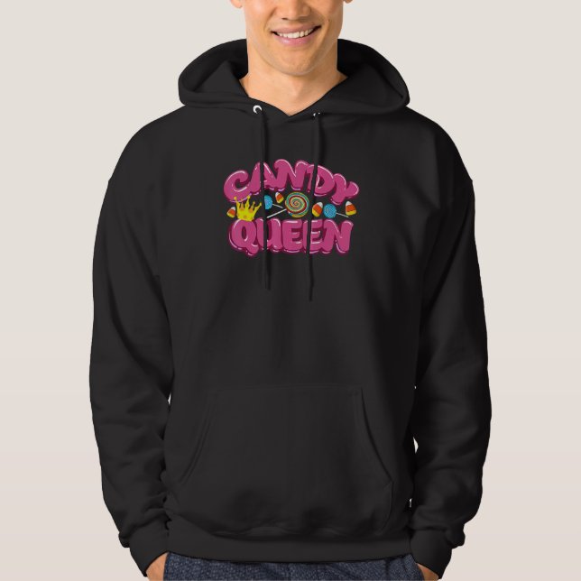 Candy Queen  For Lollipop  Sweet Tooth Hoodie (Framsida)