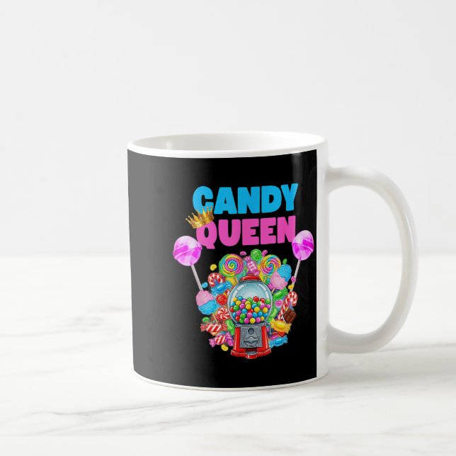 Candy Queen Shirt Funny Lollip Candy Lover Humor  Kaffemugg (Höger)