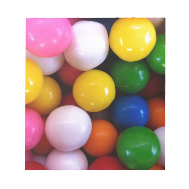 Candy rainbow gum bollar anteckningsblock (Framsida)