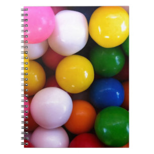 Candy rainbow gum bollar anteckningsbok