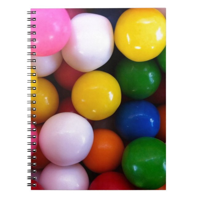 Candy rainbow gum bollar anteckningsbok (Framsidan)