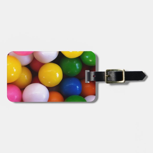 Candy rainbow gum bollar bagagebricka (Horisontell Framsida)