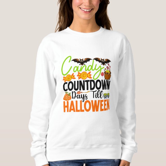 Candy-räkningsdagar till Halloween T Shirt (Framsida)