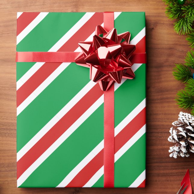 Candy Rand jul Red Grönt White Presentpapper (Skapare uppladdad)