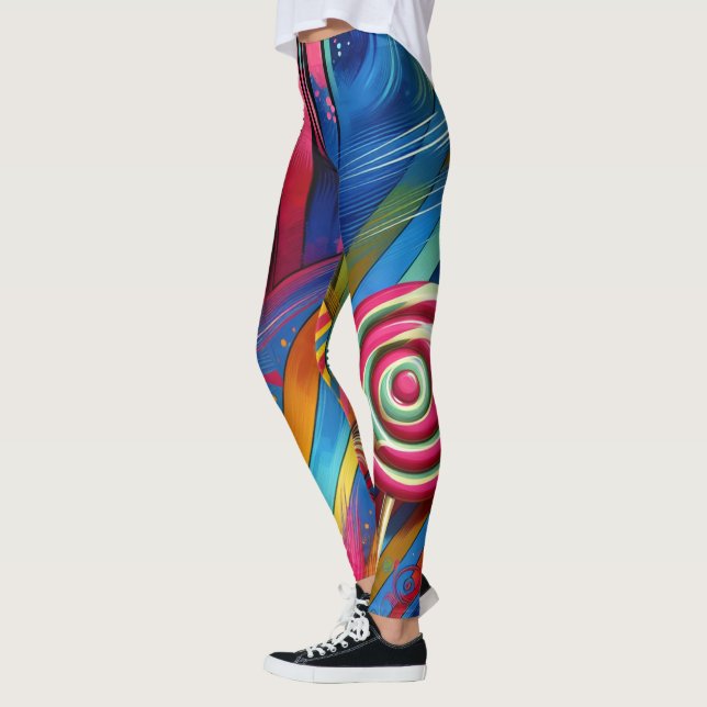 Candy Rand & Lollipop Leggings (Vänster)