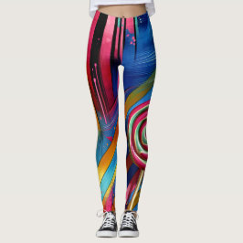 Candy Rand & Lollipop Leggings