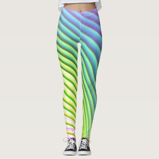 Candy Rand Pastel Rainbow Bright Lycklig Färg Leggings