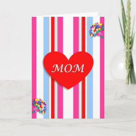 Candy Rand Red Heart Mors dag Kort