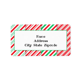 Candy Rand Return-adressetikett Adressetikett